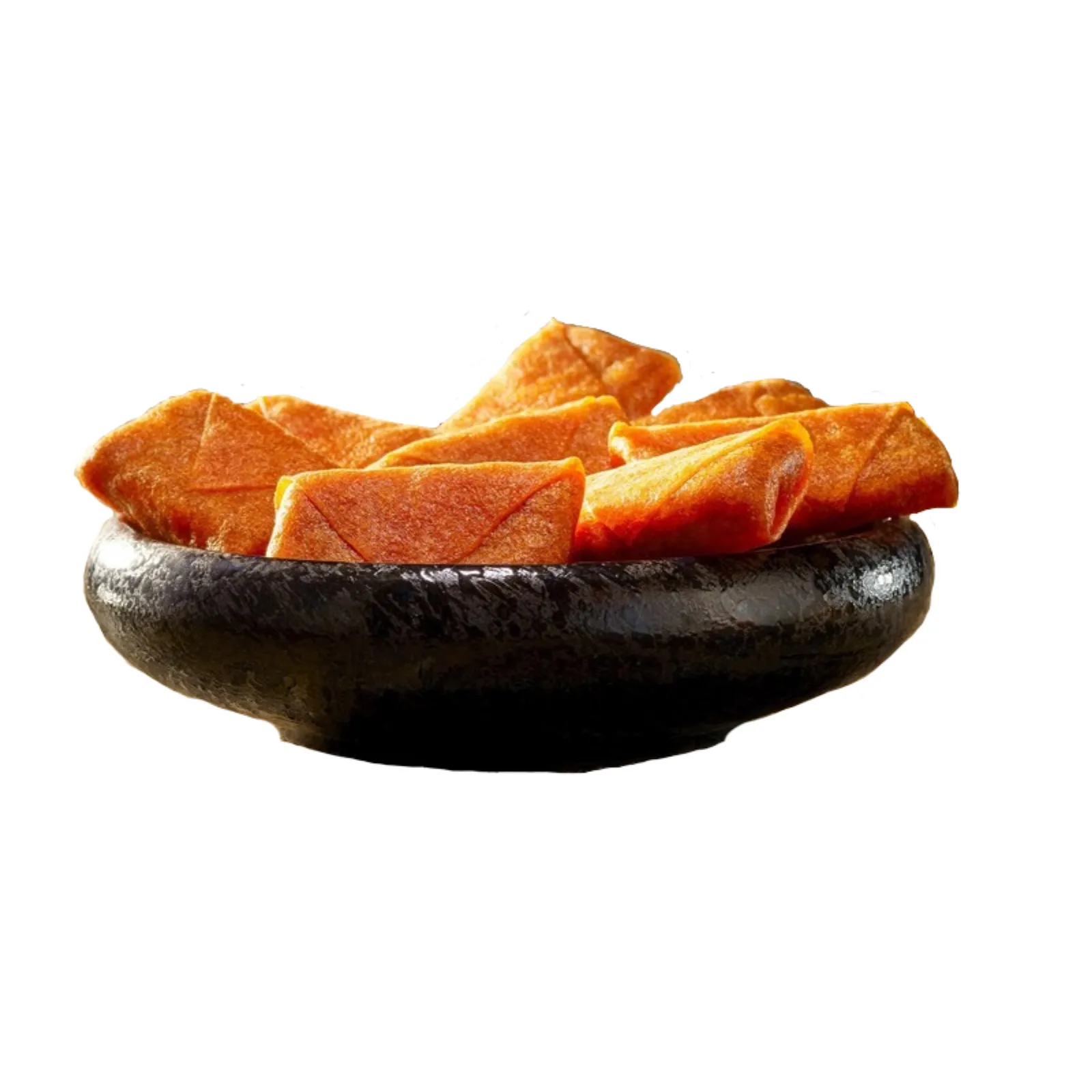 Schaal vlammetjes loempia's