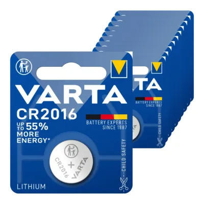 Varta CR2016 Lithium Knoopcel Batterij (10 stuks)