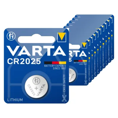 Varta CR2025 Lithium Knoopcel Batterij (10 stuks)