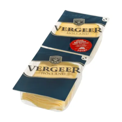plakjes kaas vergeer jong belegen voorkant