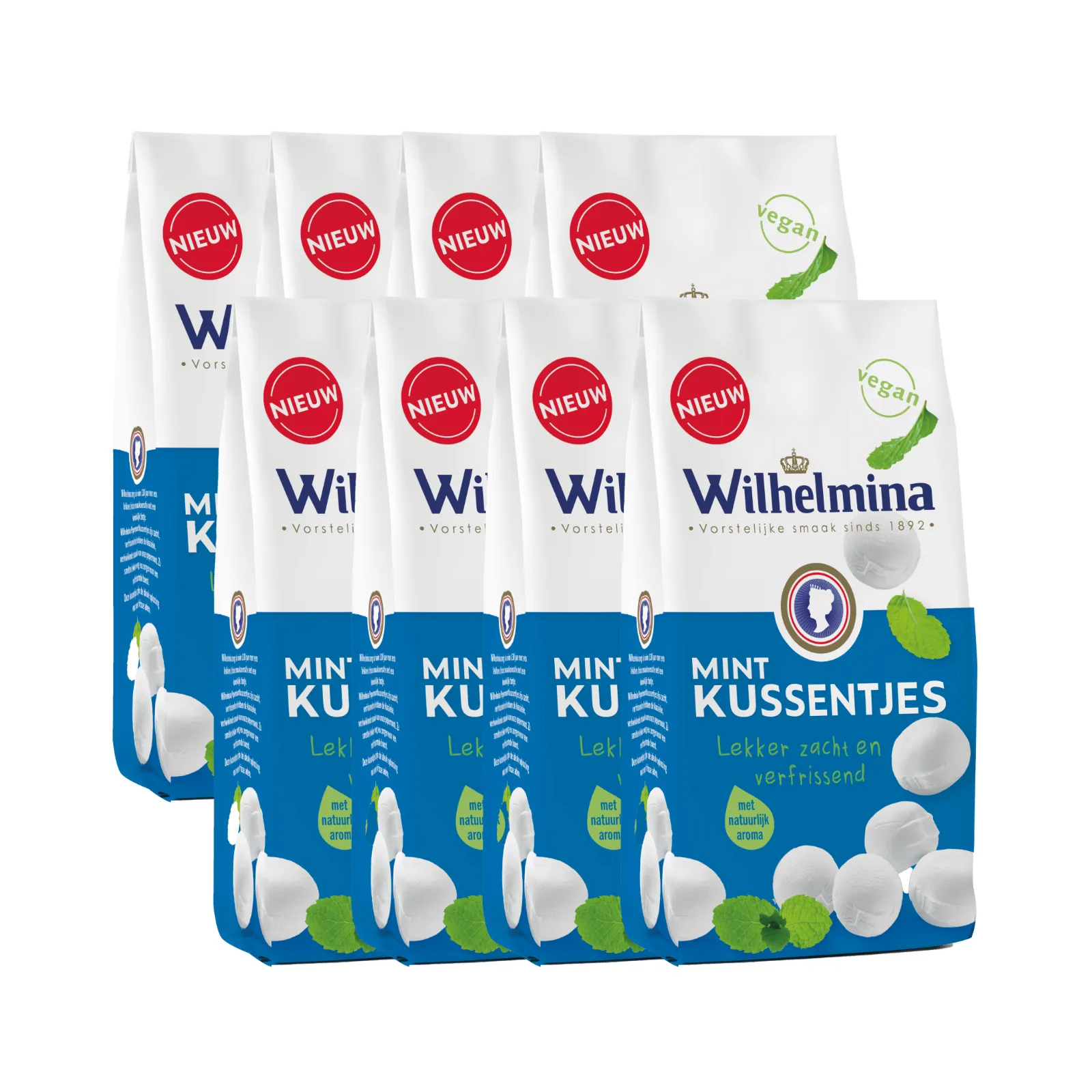 Wilhelmina kussentjes zakken voorkant
