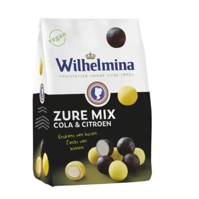 Wilhelmina zure mix dropballen zak