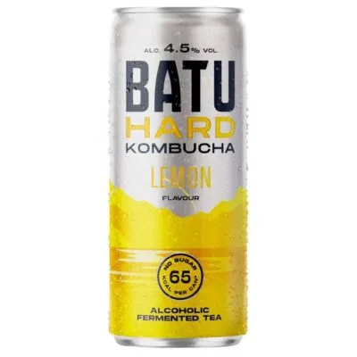 Batu hard kombucha lemon blik 25 cl