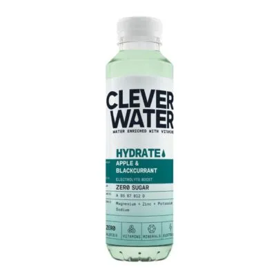 Clever water hydrate apple & blackcurrant pet 500 ml
