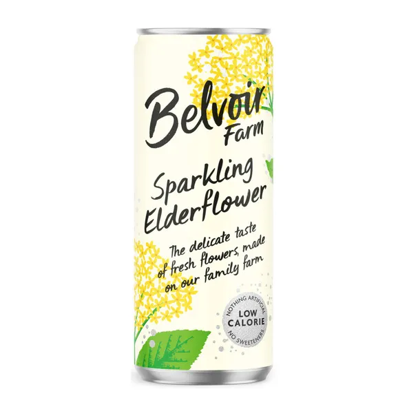 Belvoir sparkling elderflower blikje 330 ml