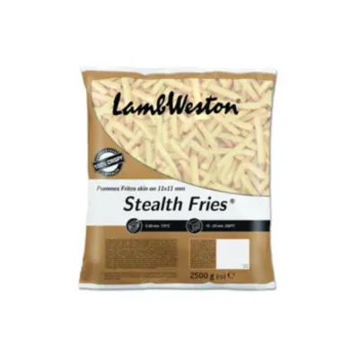 Lambweston Stealth Fries Met Schil 11 X 11 mm S25 (4x 2,5kg)