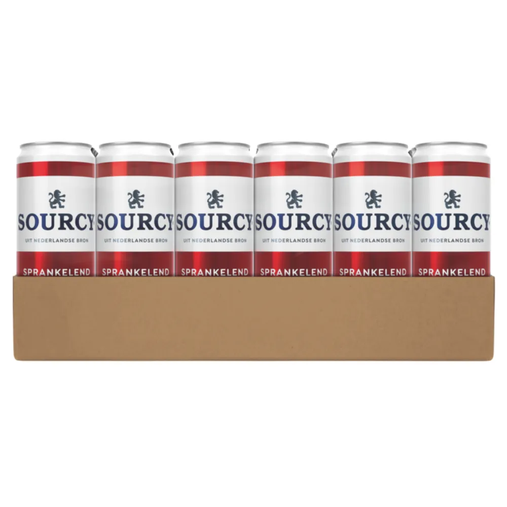Sourcy Rood Sleek Blik tray voorkant