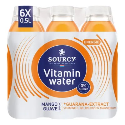 Sourcy Vitaminwater Mango Guave Energy (6x 50cl)