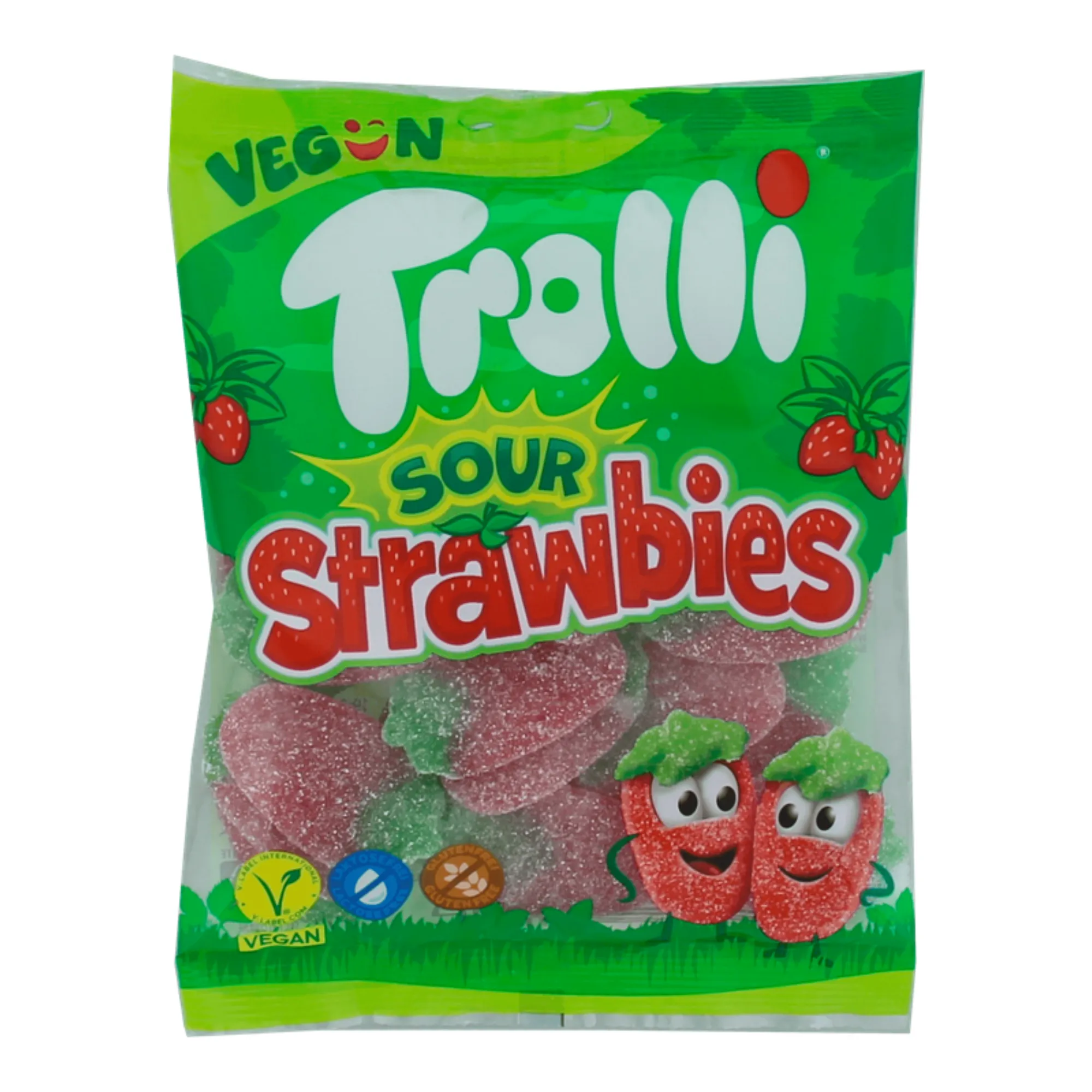 Trolli Sour Strawbies (1 kg) voorkant