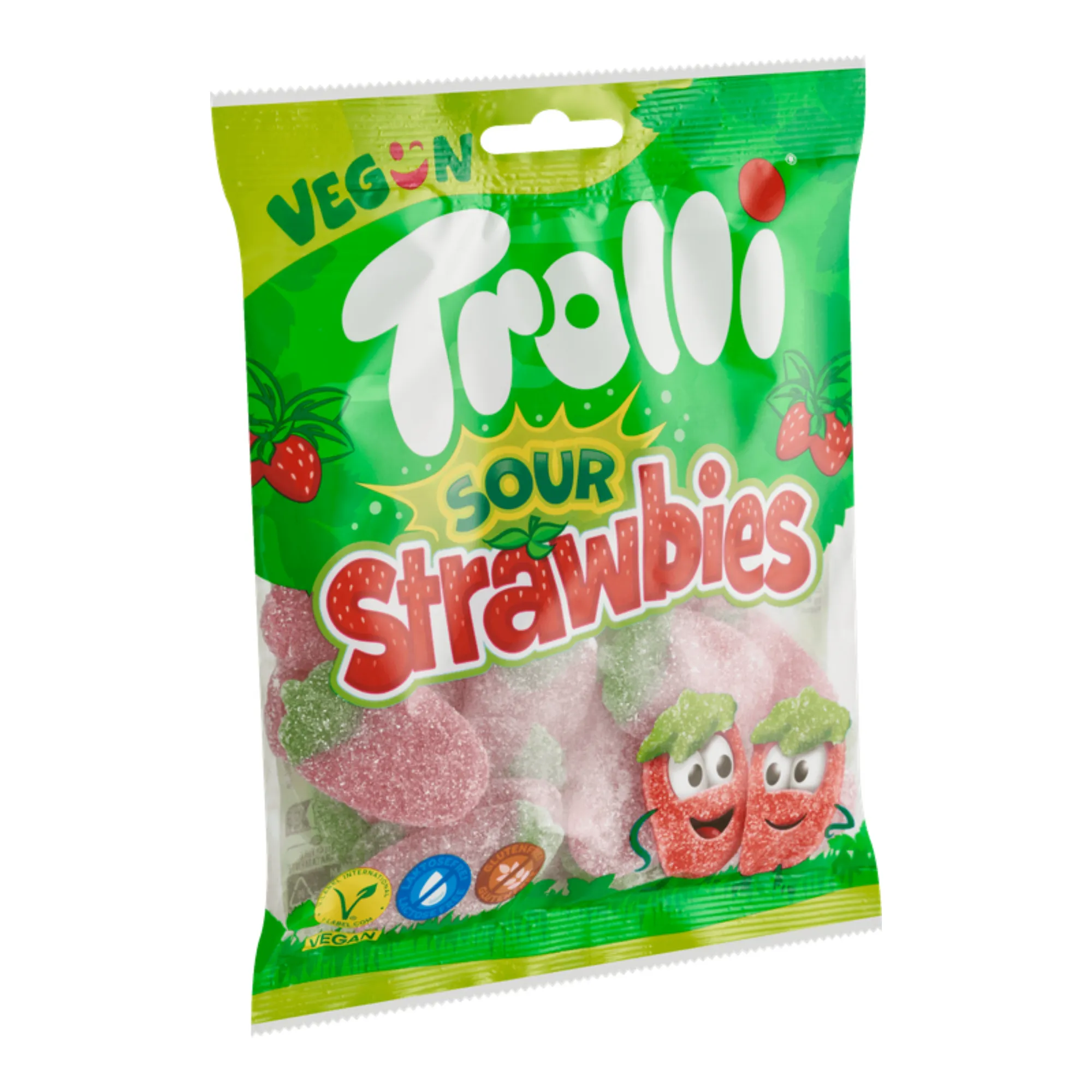 Trolli Sour Strawbies (1 kg) - Afbeelding 2