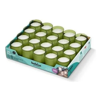 Bolsius Professional Relight Navulling Olijfgroen Ø52x64 mm 24 uur (20 stuks)