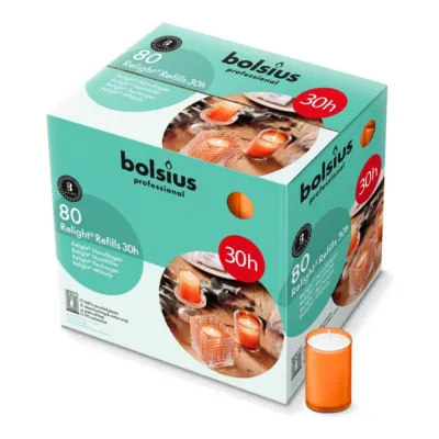 Bolsius Professional Relight Navulling Oranje Ø52x64 mm 30 uur (80 stuks)