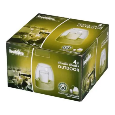 Bolsius Relight Houder Outdoor Ø80x150 mm (4 stuks)