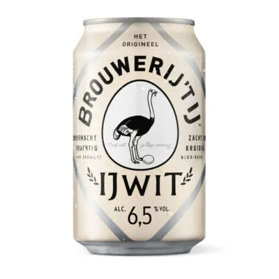 ’t IJ ijwit blik 33 cl