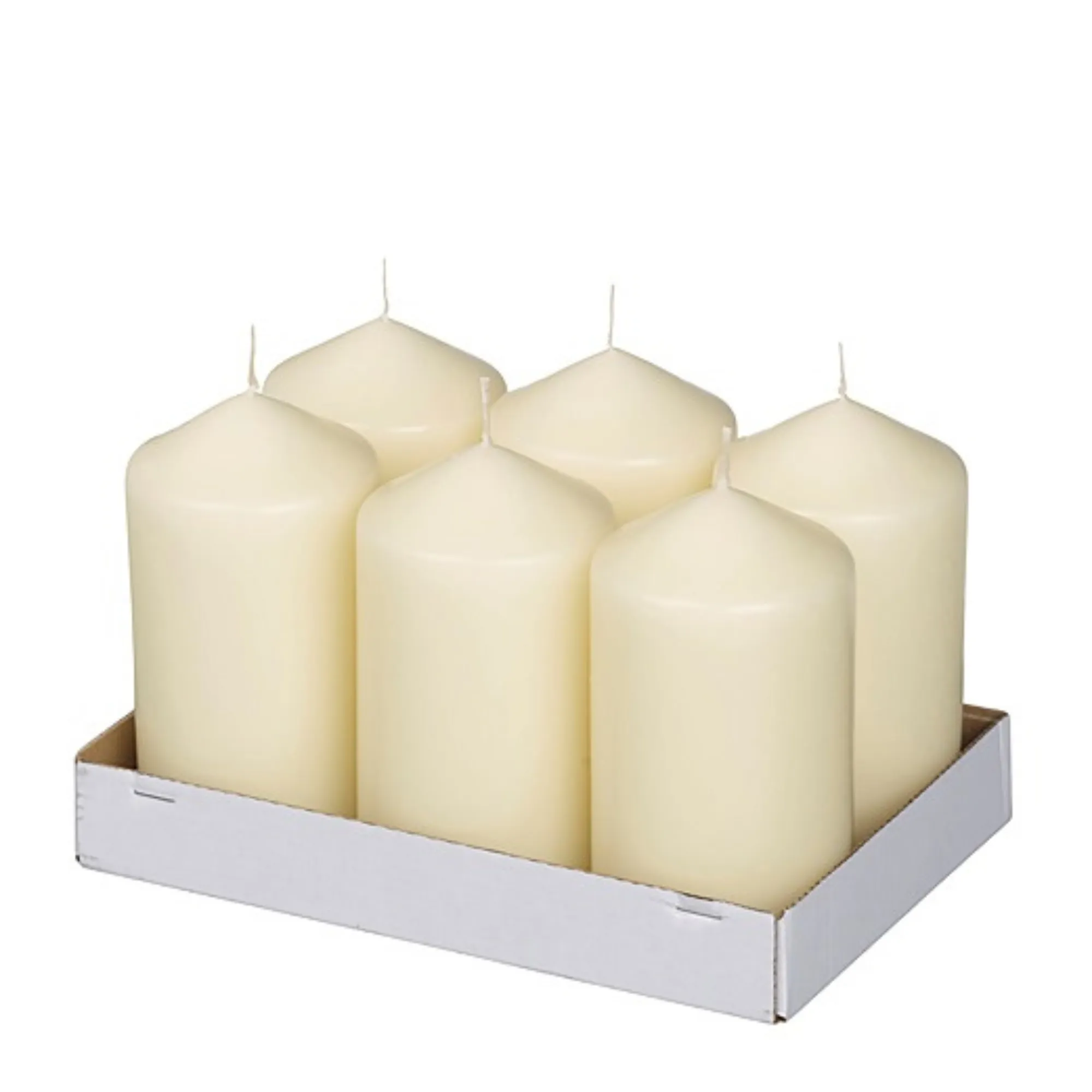 Bolsius Stompkaars Ivoor Ø68×128 mm 45 uur (6 stuks)