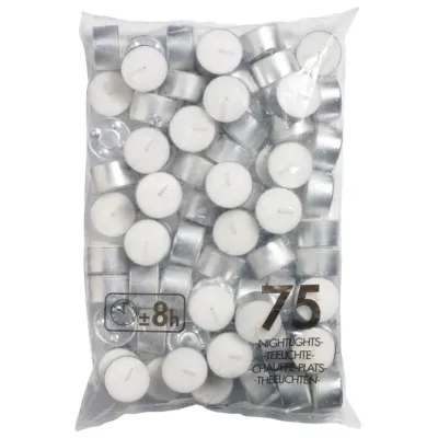 Bolsius Theelichten Ø38×22 mm 8 uur (6x 75 stuks)