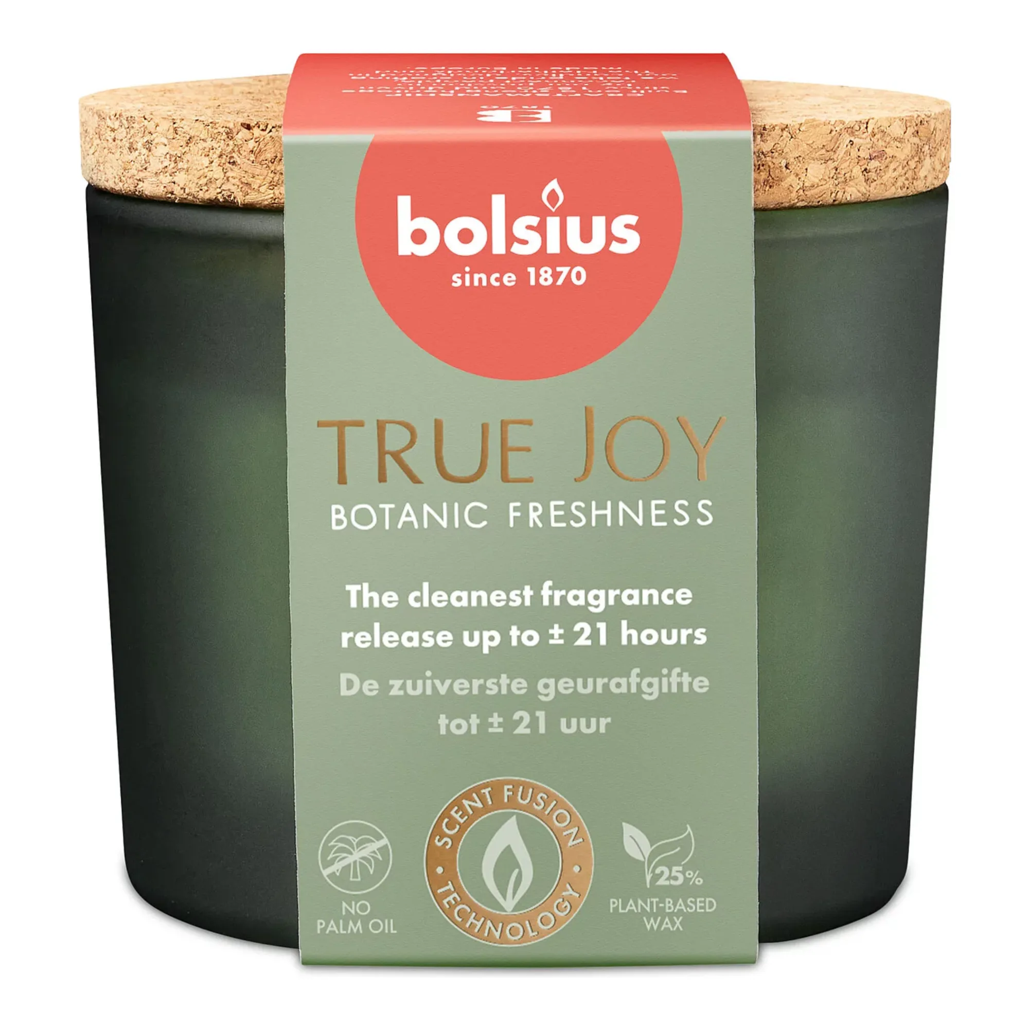 Bolsius Geurglas met Deksel True Joy Botanic Fresh Ø83x66mm 21 uur (6x)