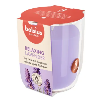 Bolsius Geurglas True Scents Lavender Ø73x80 mm 25 uur (6 stuks)