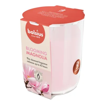 Bolsius Geurglas True Scents Magnolia Ø85x97 mm 45 uur (4 stuks)