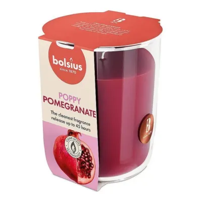 Bolsius Geurglas True Scents Pomegranate Ø73x80 mm 25 uur (6 stuks)