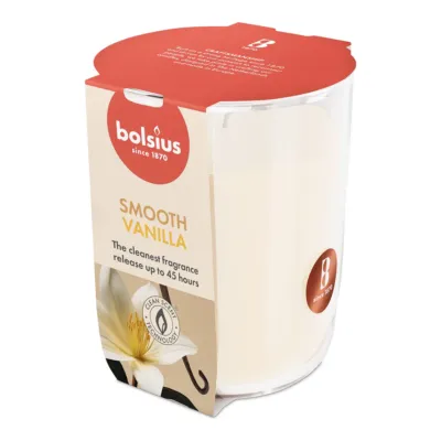 Bolsius Geurglas True Scents Vanilla Ø85x97 mm 45 uur (4 stuks)