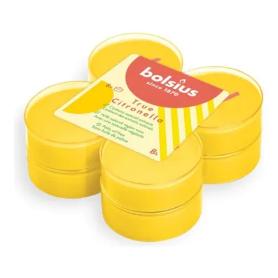 Bolsius Geurtheelichten True Citronella Ø58 mm 8 uur (6x 8 stuks)