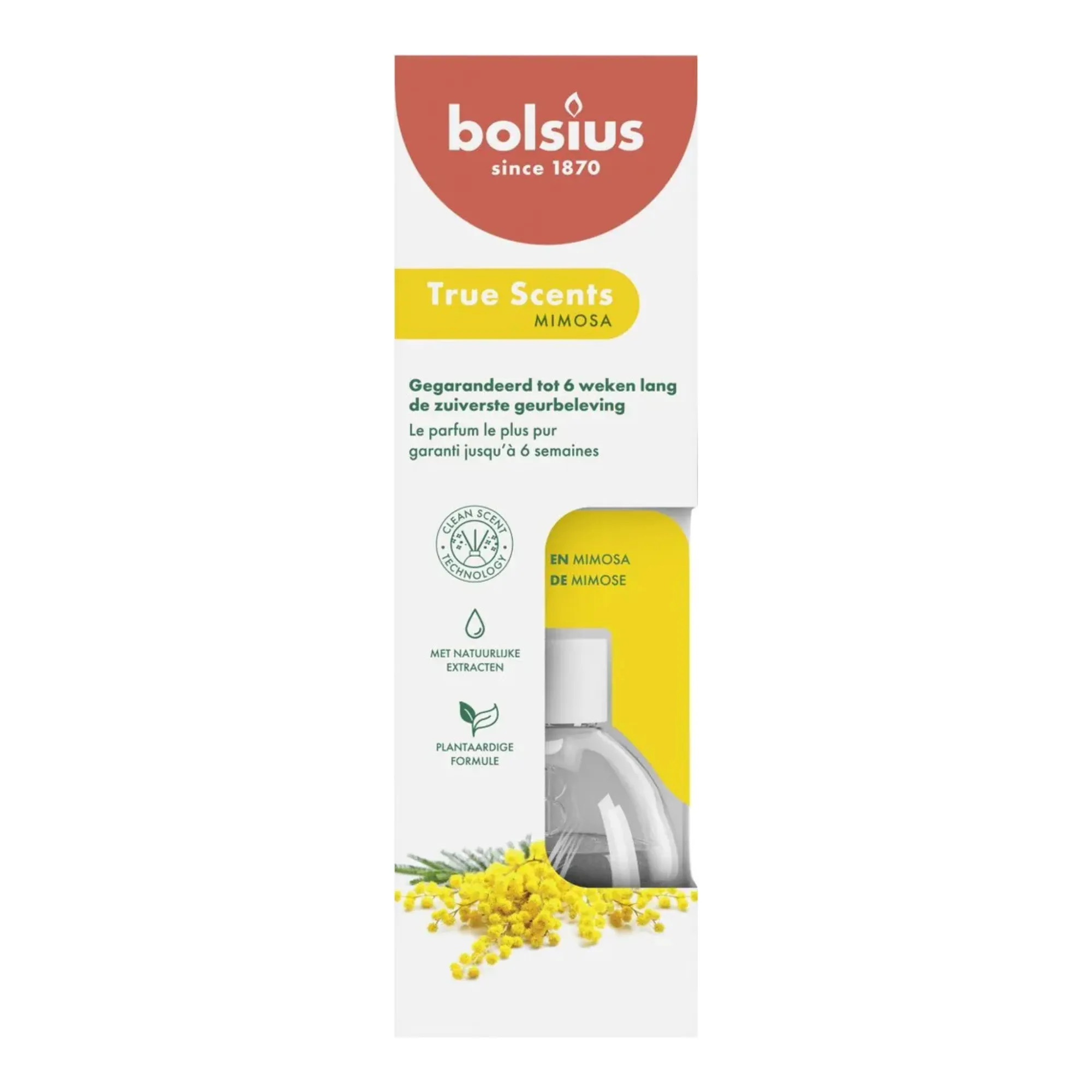 Bolsius Geurverspreiders 60 ml True Scents Mimosa (6 stuks)
