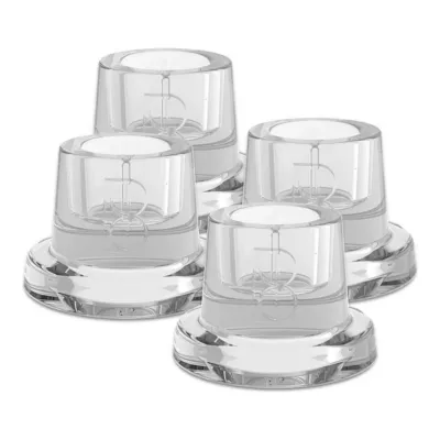 Bolsius Glazen Kandelaar Ø58x40 mm (4 stuks)