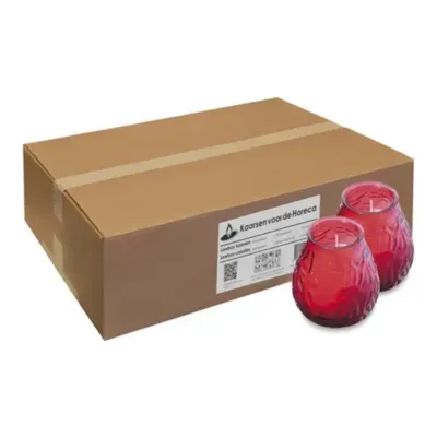 Bolsius Lowboy Rood Ø95x105 mm 70 uur (12 stuks)