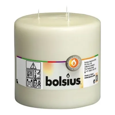 Bolsius Mammoetkaars 3 Lonten Ivoor Ø150x150 mm 75 uur (2 stuks)