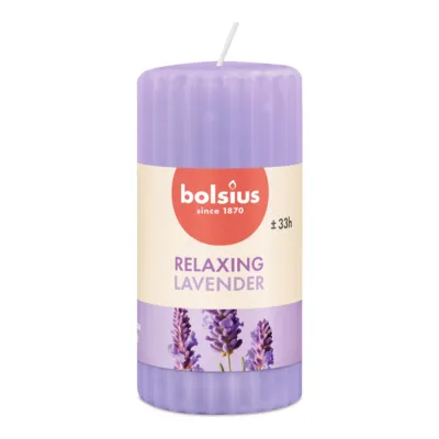 Bolsius Pillar True Scents Lavender Ø58x120 mm 33 uur (6 stuks)