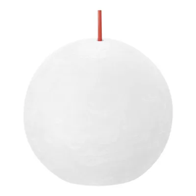 Bolsius Rustiek Bolkaars Cloudy White Ø76 mm 25 uur (6 stuks)