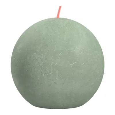 Bolsius Rustiek Bolkaars Jade Green Ø76 mm 25 uur (6 stuks)