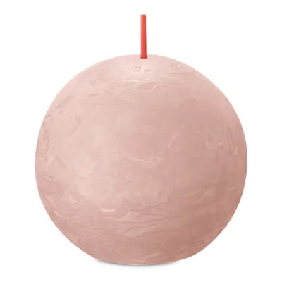 Bolsius Rustiek Bolkaars Misty Pink Ø76 mm 25 uur (6 stuks)