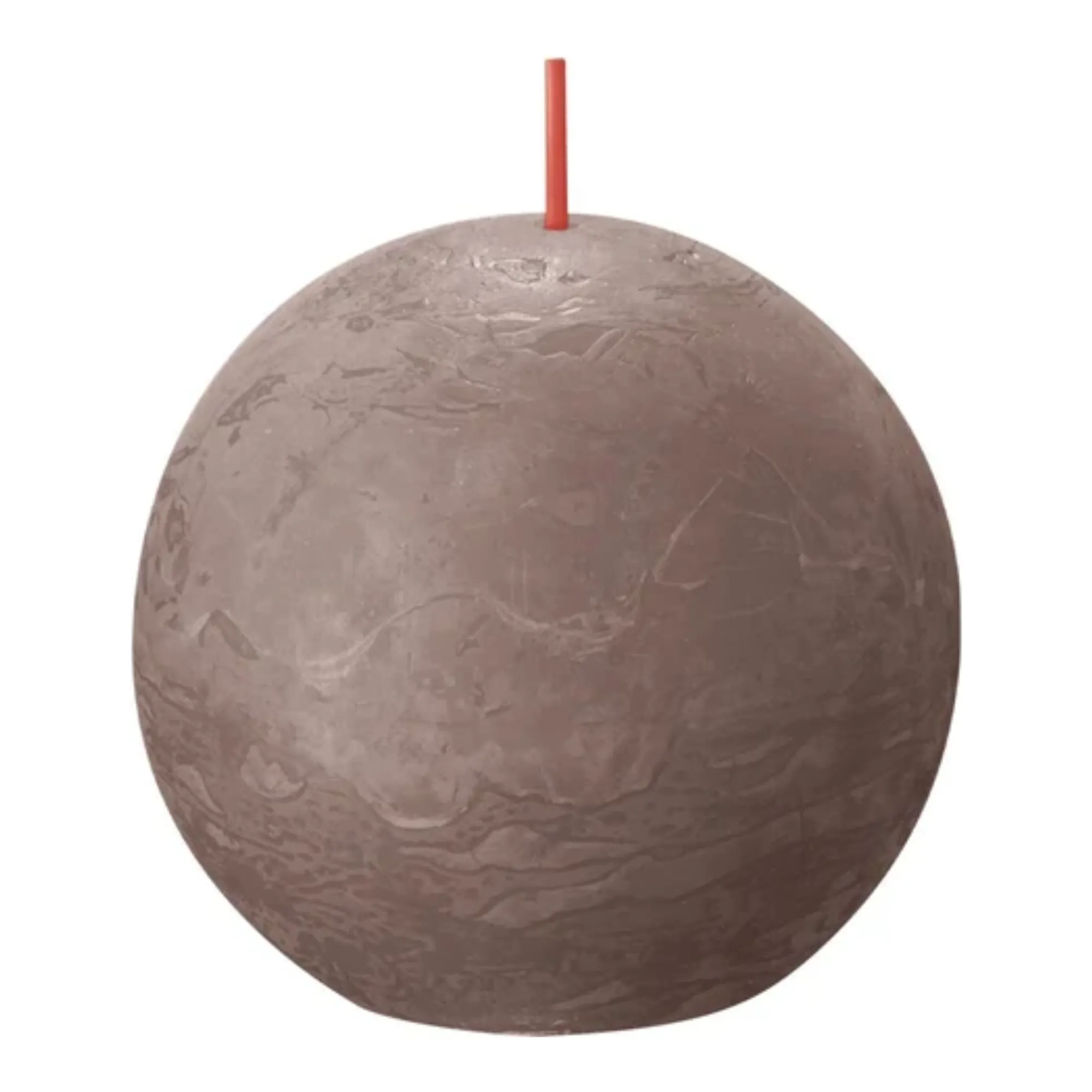 Bolsius Rustiek Bolkaars Rustic Taupe Ø76 mm 25 uur (6 stuks)