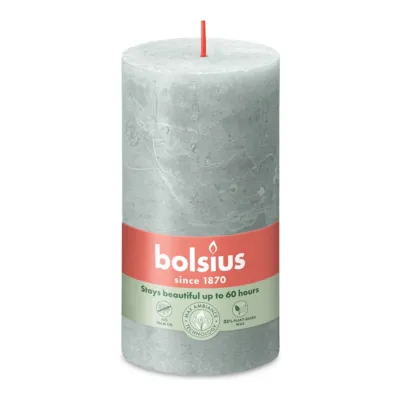 Bolsius Rustiek Stompkaars Jade Green Ø68x130 mm 60 uur (4 stuks)
