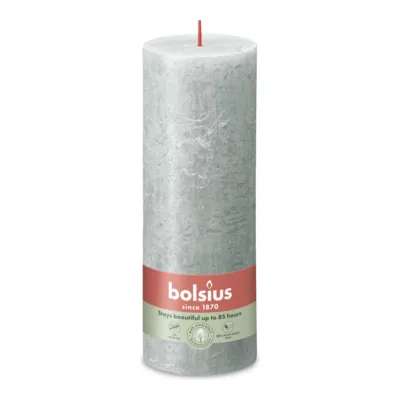 Bolsius Rustiek Stompkaars Jade Green Ø68x190 mm 85 uur (4 stuks)