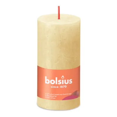 Bolsius Rustiek Stompkaars Oat Beige Ø50x100 mm 30 uur (8 stuks)