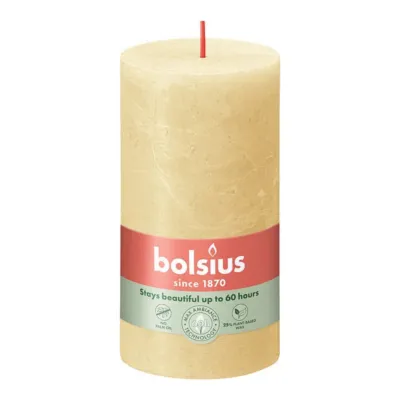 Bolsius Rustiek Stompkaars Oat Beige Ø68x130 mm 60 uur (4 stuks)