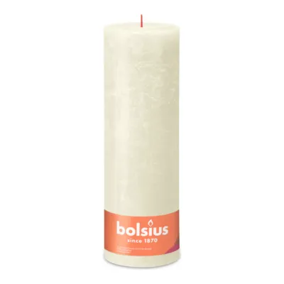 Bolsius Rustiek Stompkaars Soft Pearl Ø100x300 mm 200 uur (4 stuks)