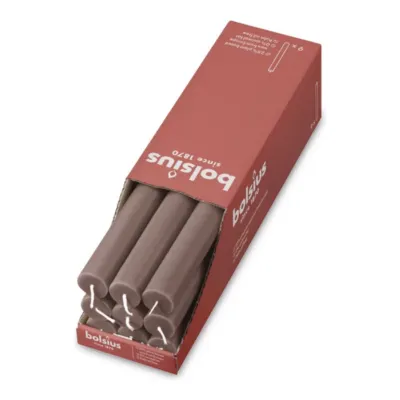 Bolsius Rustiek Tafelkaars Rustic Taupe Ø23x270 mm 13 uur (9 stuks)