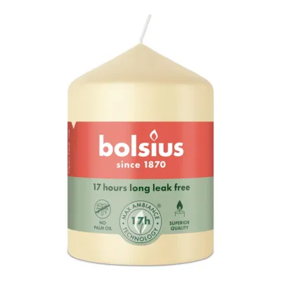 Bolsius Stompkaars Beige Ø58x80 mm 17 uur (6 stuks)