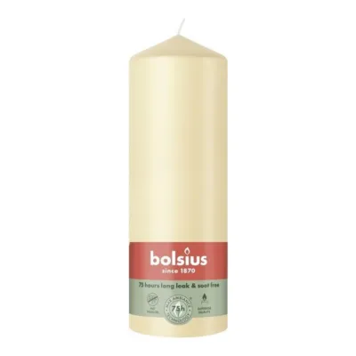 Bolsius Stompkaars Beige Ø68x200 mm 75 uur (6 stuks)