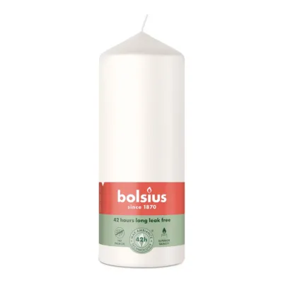 Bolsius Stompkaars Cloudy White Ø58x150 mm 42 uur (6 stuks)
