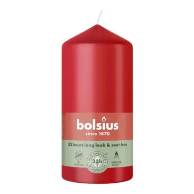 Bolsius Stompkaars Delicate Red Ø58x120 mm 33 uur (6 stuks)