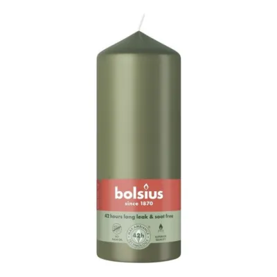 Bolsius Stompkaars Fresh Olive Ø58x150 mm 42 uur (6 stuks)