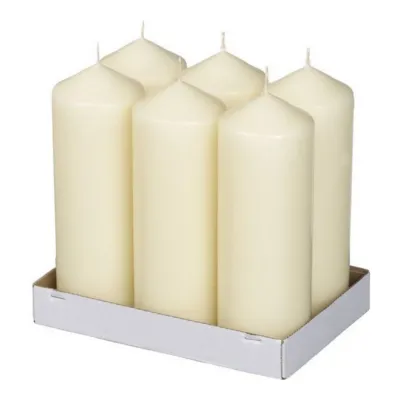 Bolsius Stompkaars Ivoor Ø78x198 mm 96 uur (6 stuks)