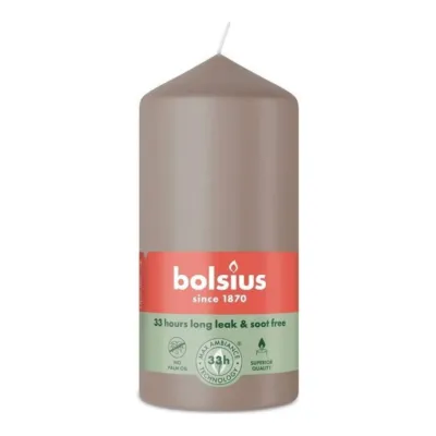 Bolsius Stompkaars Light Taupe Ø58x120 mm 33 uur (6 stuks)