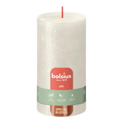 Bolsius Stompkaars Shimmer Ivory Ø68x130 mm 60 uur (4 stuks)
