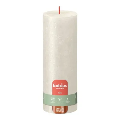 Bolsius Stompkaars Shimmer Ivory Ø68x190 mm 85 uur (4 stuks)